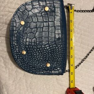 Leather embossed made in Italy cross body